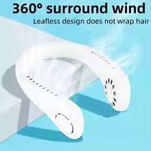 Portable Wearable USB Neck Fan – Bladeless, Hands‑Free, On‑the‑Go Cooler