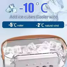New 3‑in‑1 Mini Air Cooler — Fan · Humidifier · LED Night Light