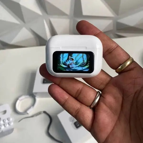 A9 Pro Touch Screen Display Anc Wireless Earbuds Random Color