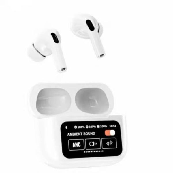 A9 Pro Touch Screen Display Anc Wireless Earbuds Random Color