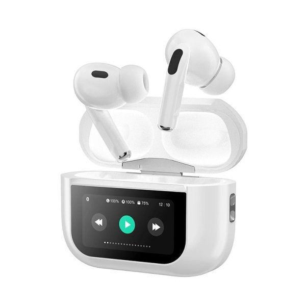 A9 Pro Touch Screen Display Anc Wireless Earbuds Random Color