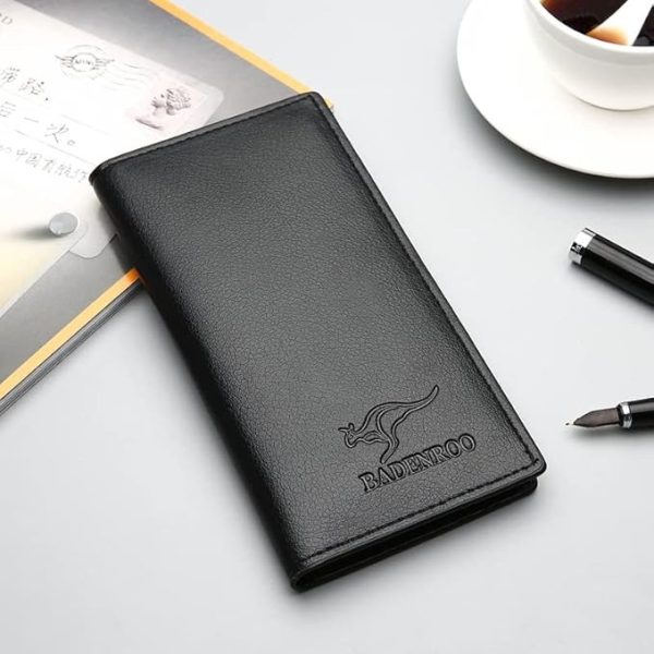 Kangro Ultra Slim Long Purse Wallet For Men | Wallet For Men | Black Color Kangro Wallet For Men – Badenroo Wallet