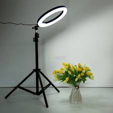26cm Led Ring Light With Mobile Holder, 7ft Tripod Stand, 3 Light Colors, Dimmable Usb Selfie Ring Light For Videography And Photography