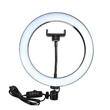 26cm Led Ring Light With Mobile Holder, 7ft Tripod Stand, 3 Light Colors, Dimmable Usb Selfie Ring Light For Videography And Photography