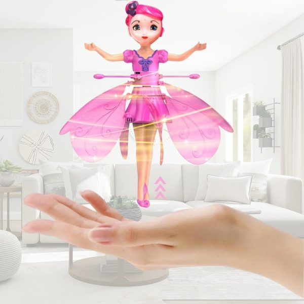 (nw000431) Magical Flying Fairy Doll,hand Sensor Control / Sky Dancers Flying Toy, (random Color)