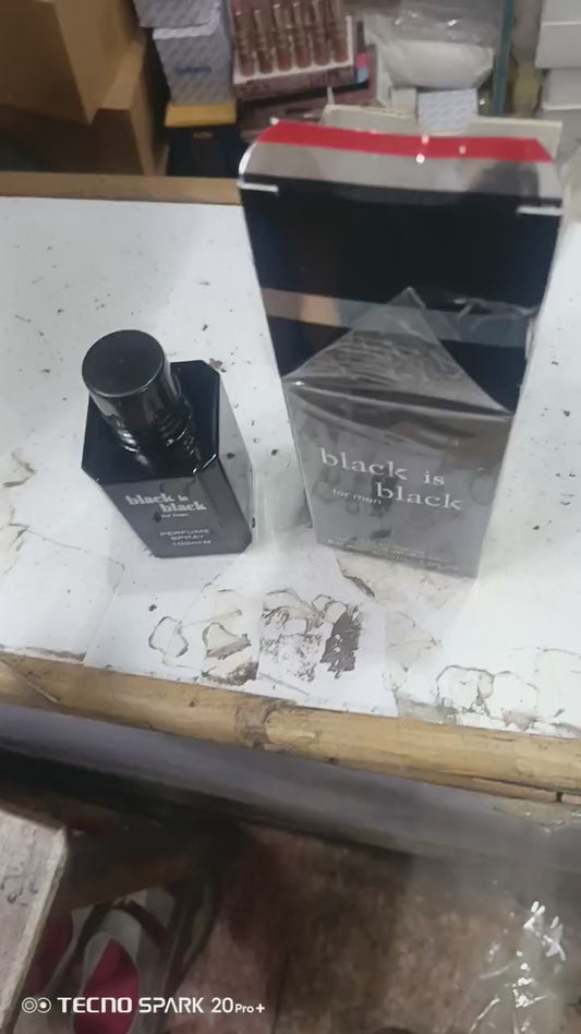Black Is Black Perfume For Men | Best Quality Perfume For Men | Eau De Parfum – 100ml – 80% Vol – 3.3floz